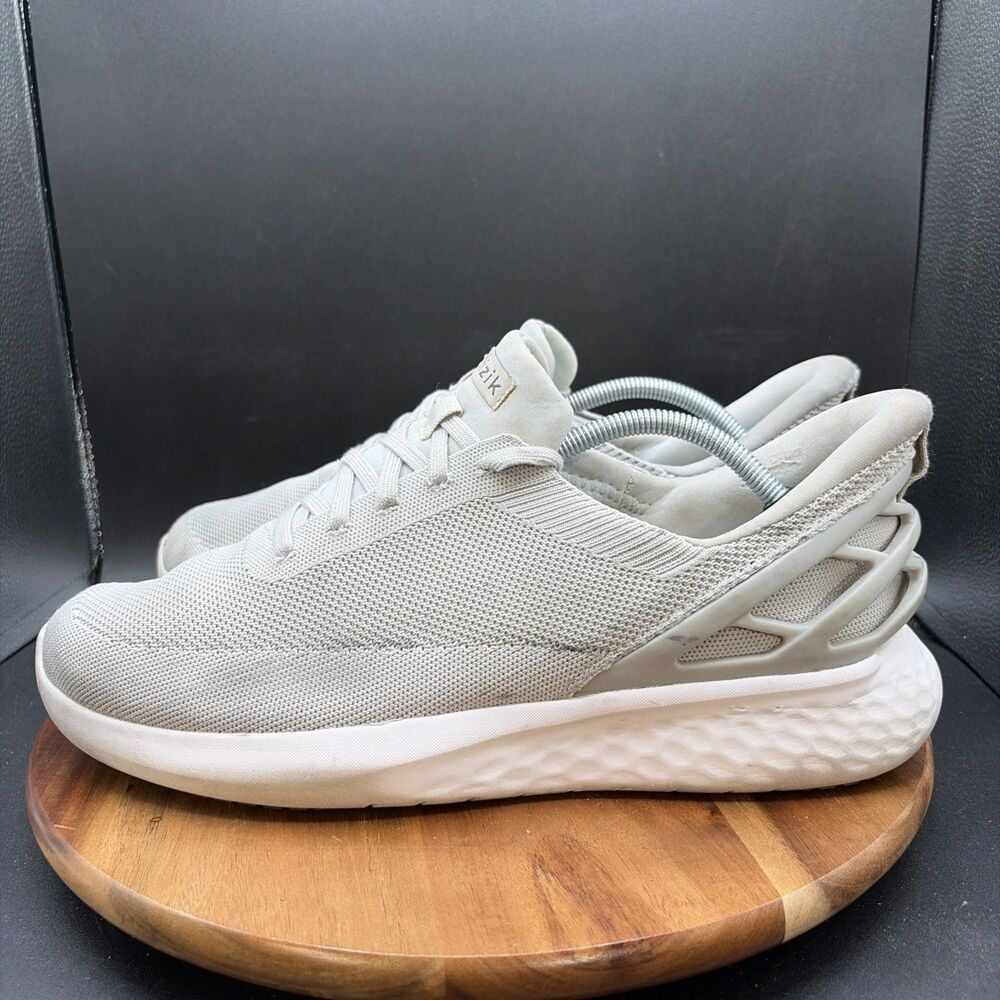 Kizik Athens Shoes Mens Size 12 Wide Shoes Gray Hands Free Athletic Sneakers